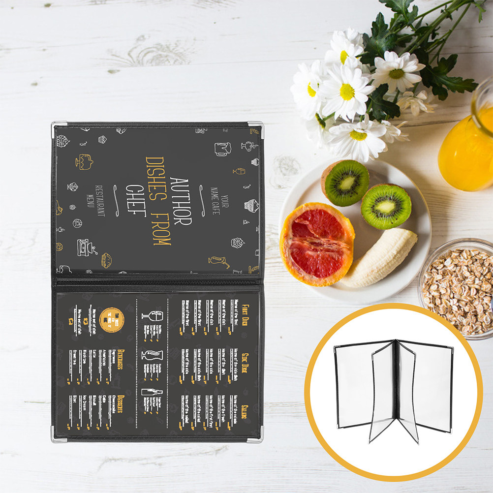 Home Cooking Menu - 2 шт. прозрачных обложек для меню,