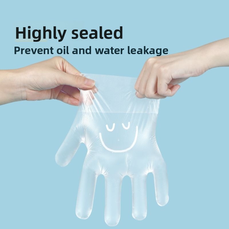 Home Cooking Oil Disposal - Одноразовые перчатки в индивидуальной упаковке, прозрачные,
