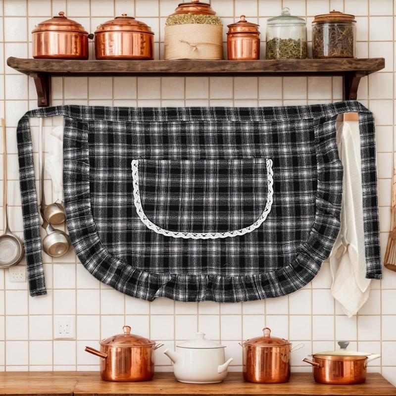 Фартук квадратный в клетку, на – обзор и цена Home Cooking Service